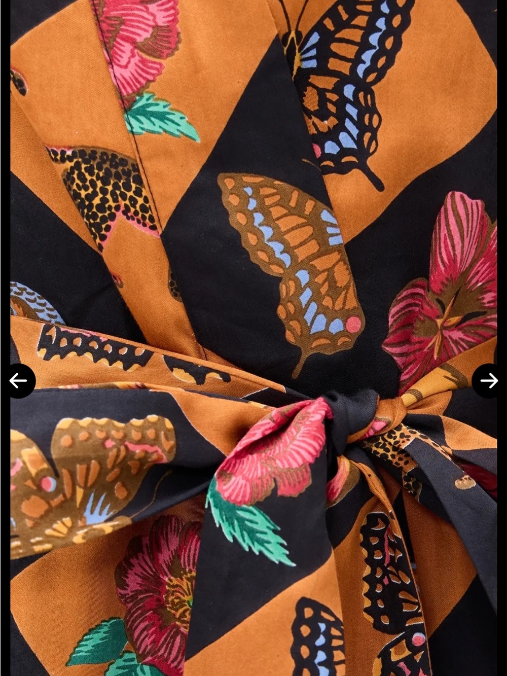 Printfresh Botanical Checkboard Wide-Leg Pants - Picture 5 of 7